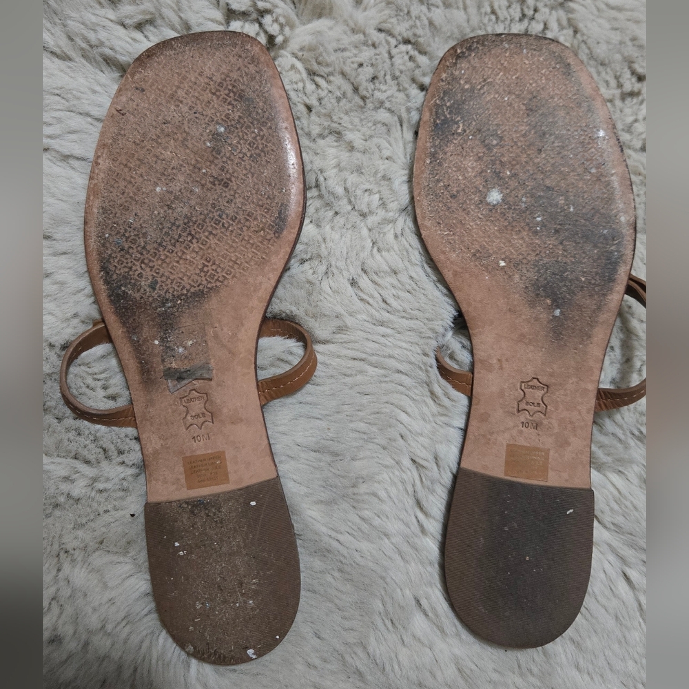 Tory Burch Tan Sandals Size 10 - Picture 8 of 9